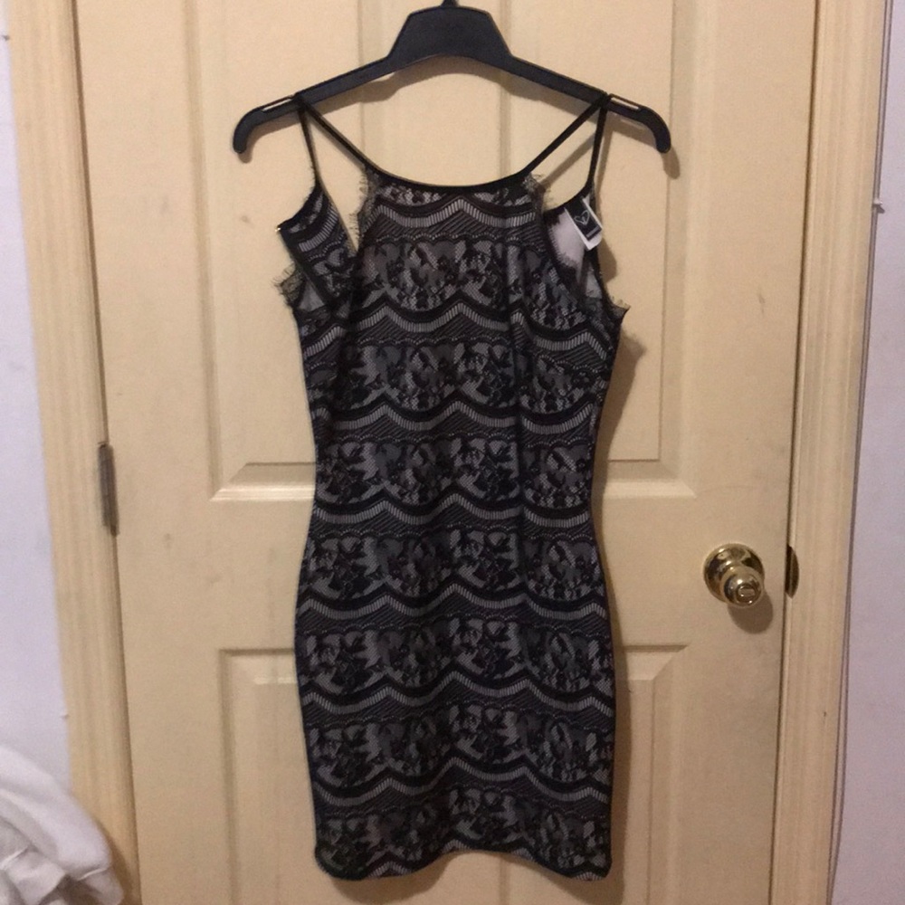 Laced black and cream dress